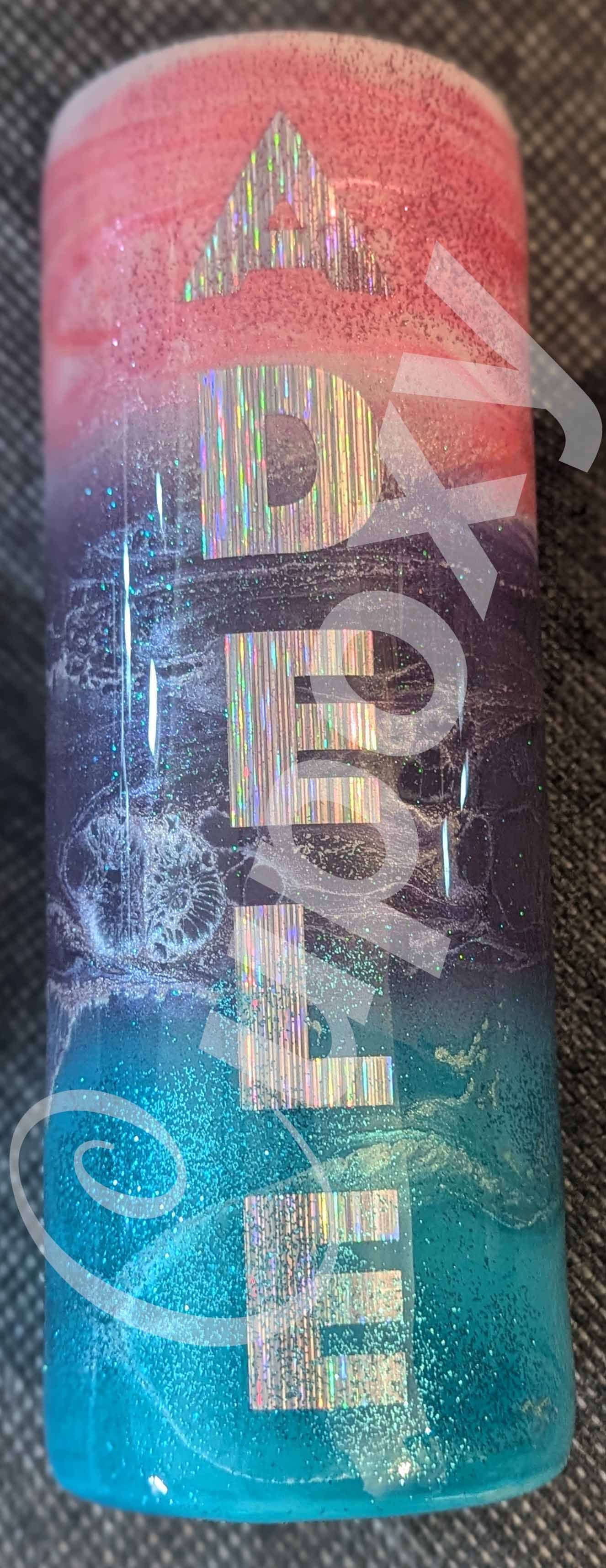 Pink, Purple, Blue Skinny Tumbler