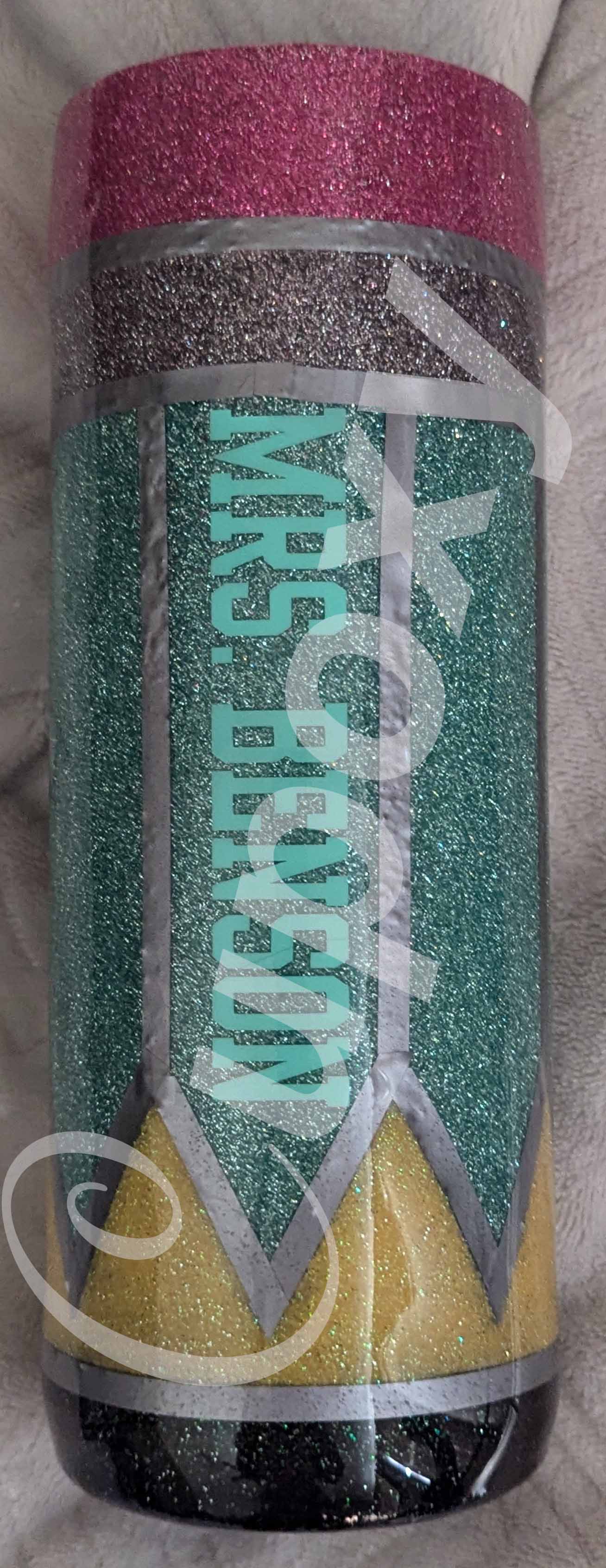 Teacher Pencil Skinny Tumbler