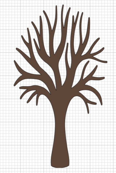 Red Wood Grain Glitter Tree Skinny Tumbler