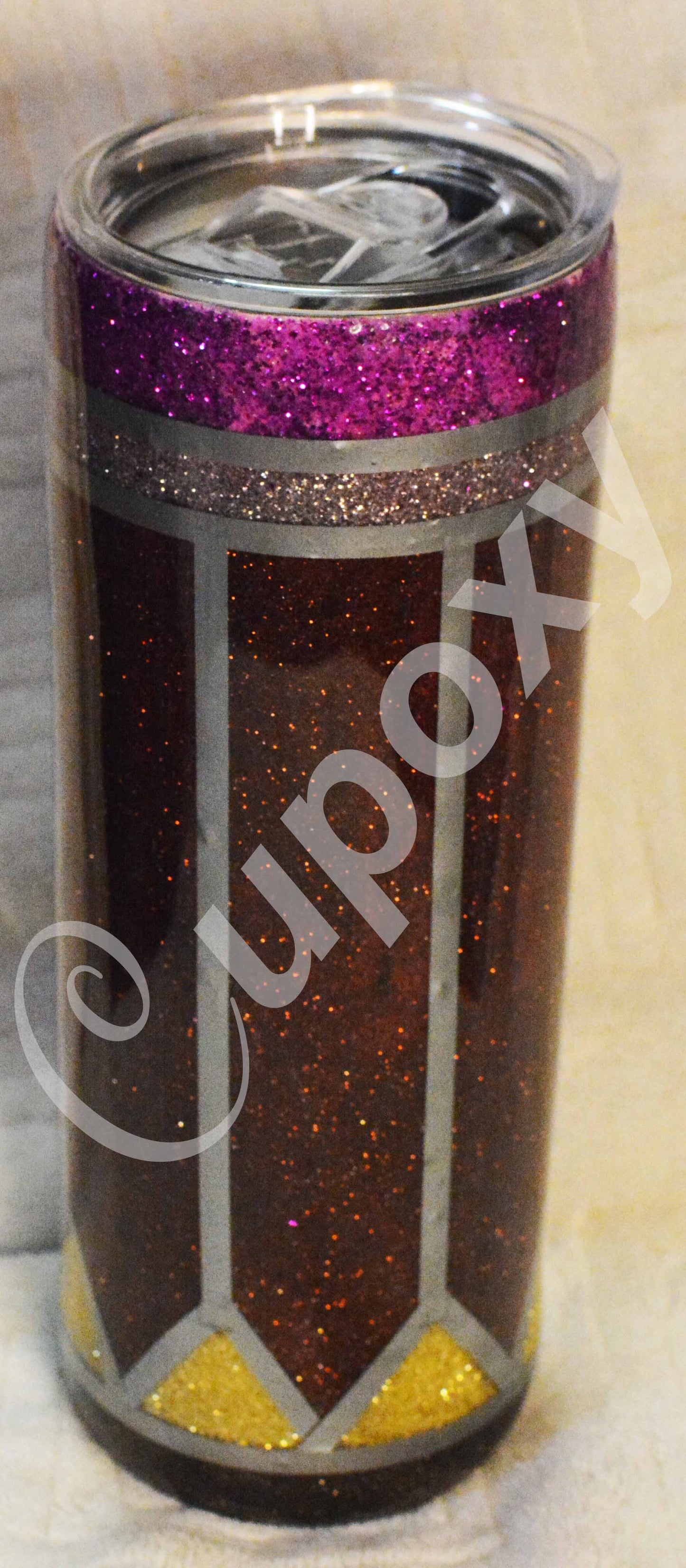 Red Pencil Skinny Tumbler