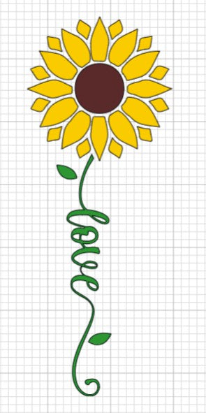 Sunflower Love Skinny Tumbler